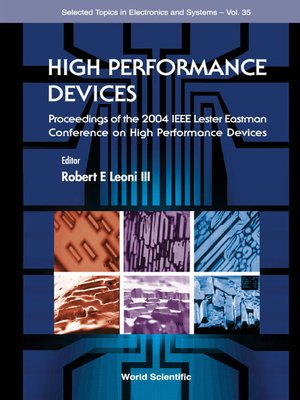 cover image of High Performance Devices--Proceedings of the 2004 Ieee Lester Eastman Conference